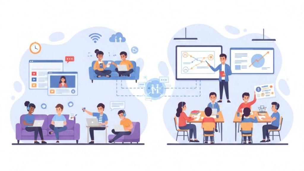 Bingung Pilih Pembelajaran Online atau Tatap Muka? Blended Learning Solusi Terbaiknya!
